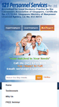 Mobile Screenshot of 121personnel.com